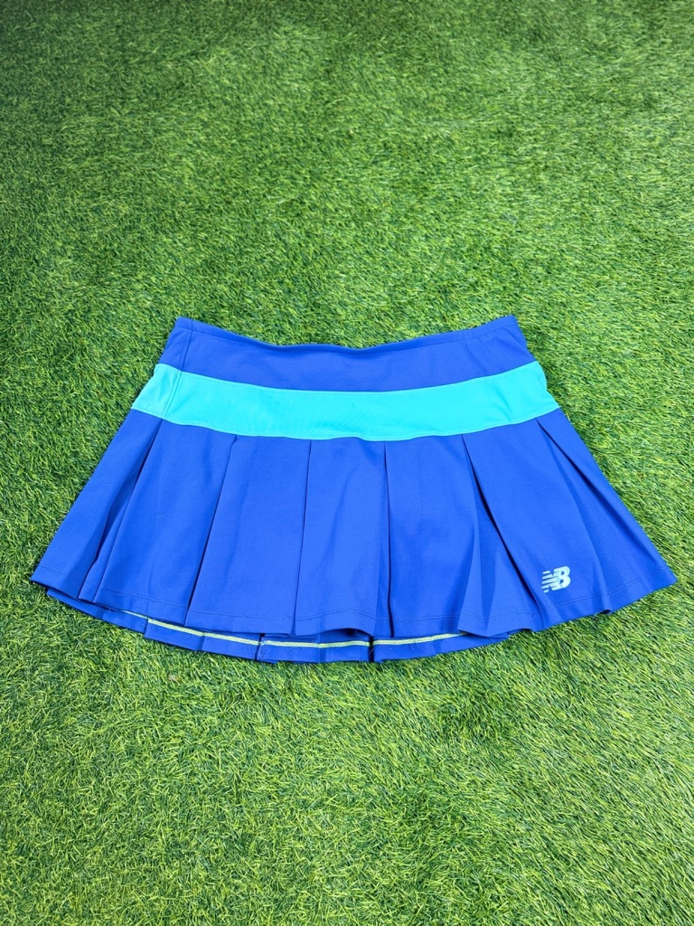 New Balance Dry Women’s Blue Pleated Athletic Tennis Golf Skort Skirt Size Large